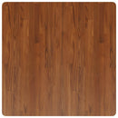 firkantet bordplade 90x90x4 cm behandlet massivt eg mørkebrun