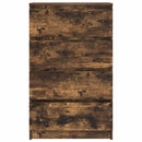 kommode 60x35x98,5 cm konstrueret træ røget egetræsfarve