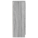 kommode 60x35x98,5 cm konstrueret træ grå sonoma-eg