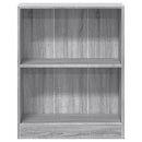 bogreol 60x24x76 cm konstrueret træ grå sonoma-eg