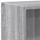 bogreol 60x24x76 cm konstrueret træ grå sonoma-eg