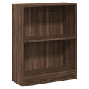 bogreol 60x24x76 cm konstrueret træ brun egetræsfarve