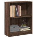 bogreol 60x24x76 cm konstrueret træ brun egetræsfarve