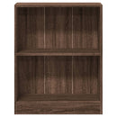 bogreol 60x24x76 cm konstrueret træ brun egetræsfarve