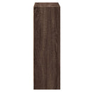 bogreol 60x24x76 cm konstrueret træ brun egetræsfarve