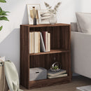 bogreol 60x24x76 cm konstrueret træ brun egetræsfarve