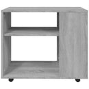 sidebord 70x35x60,5 cm konstrueret træ grå sonoma-eg