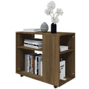 sidebord 70x35x60,5 cm konstrueret træ brun egetræsfarve