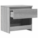 sengeborde 2 stk. 40x30x39 cm konstrueret træ grå sonoma-eg