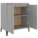 skænk 60x35x70 cm konstrueret træ grå sonoma-eg
