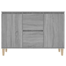 skænk 101x35x70 cm konstrueret træ grå sonoma-eg
