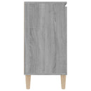skænk 101x35x70 cm konstrueret træ grå sonoma-eg