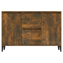 skænk 102x35x70 cm konstrueret træ røget egetræsfarve