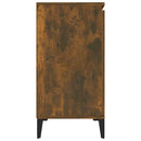 skænk 102x35x70 cm konstrueret træ røget egetræsfarve