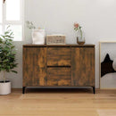 skænk 102x35x70 cm konstrueret træ røget egetræsfarve