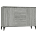 skænk 102x35x70 cm konstrueret træ grå sonoma-eg