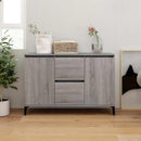 skænk 102x35x70 cm konstrueret træ grå sonoma-eg