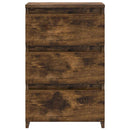 sengeborde 2 stk. 40x35x62,5 cm konstrueret træ røget egetræ