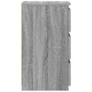 sengeborde 2 stk. 40x35x62,5 cm konstrueret træ grå sonoma-eg