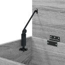 opbevaringskasse 84x42x46 cm konstrueret træ grå sonoma-eg