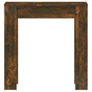 spisebord 140x74,5x76 cm konstrueret træ røget egetræsfarve
