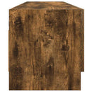 garderobeskab 100x32,5x35 cm konstrueret træ røget egetræsfarve