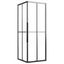 brusekabine 80x80x180 cm halvmatteret sikkerhedsglas