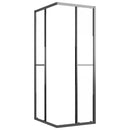 brusekabine 90x70x180 cm halvmatteret sikkerhedsglas