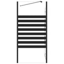 brusevæg 120x68x130 cm hærdet glas stribet