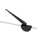 brusevæg 120x68x130 cm hærdet glas stribet