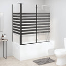 brusevæg 120x68x130 cm hærdet glas stribet