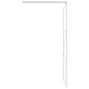 brusevæg 80x195 cm sikkerhedsglas hvid