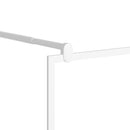 brusevæg 80x195 cm sikkerhedsglas hvid