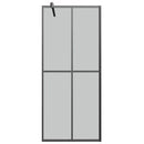 brusevæg 80x195 cm mørk hærdet glas