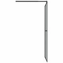 brusevæg 80x195 cm mørk hærdet glas