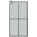 brusevæg 100x195 cm mørk hærdet glas