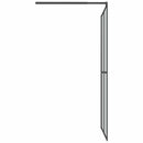 brusevæg 100x195 cm mørk hærdet glas