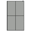 brusevæg 118x190 cm mørk hærdet glas