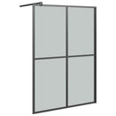 brusevæg 140x195 cm mørk hærdet glas