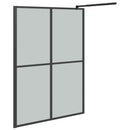 brusevæg 140x195 cm mørk hærdet glas