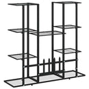 blomsterstativ 94,5x25x89 cm jern sort