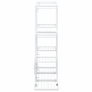 blomsterstativ 94,5x25x89 cm jern hvid