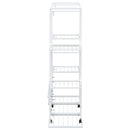 blomsterstativ med hjul 94,5x24,5x91,5 cm jern hvid