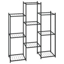 blomsterstativ 85x25x100 cm jern sort
