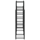 blomsterstativ 85x25x100 cm jern sort