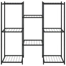 blomsterstativ 83x25x80 cm jern sort