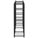 blomsterstativ 83x25x80 cm jern sort