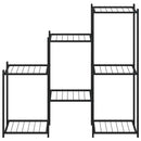 blomsterstativ 83x25x80 cm jern sort