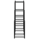 blomsterstativ 83x25x80 cm jern sort