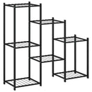 blomsterstativ 83x25x80 cm jern sort